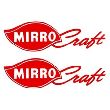 Set of 2 Vinyl Decals for Mirrocraft Boat Hull Stickers. Free Shipping