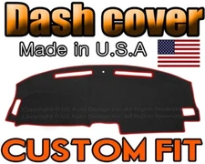 fits 2008-2014 DODGE CHALLENGER DASH COVER DASHBOARD MAT / BLACK WITH RED TRIM