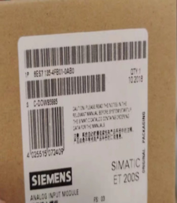 NEW Siemens 6ES7 135-4FB01-0AB0 PLC 2AO U ST Analog Electronic Module for ET200S