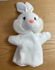Bunny Rabbit Hand Puppet White Plush Toy 12in Four Star International Trading Co
