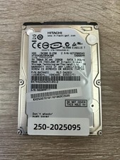 250GB 2.5" SATA II HTS545025B9A300 Hitachi 9.5mm 5400RPM Hard Drive Tested Good
