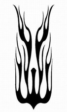 Flame 0 Decal Vinyl Graphic Car Truck Blaze Suv Van Semi Cross Over Blaze