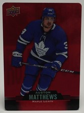 2020 - 21 UD TIM HORTONS HOCKEY RED DIE CUT #DC-19 - AUSTON MATTHEWS - RAW CARD