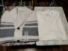 OLD NAVY Men's Shawl Collared Cardigan Sweater w/ON T-Shirt-SZ XL New 