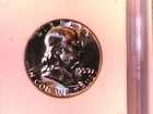 U S 1959  Franklin silver 1/2 Dollar Choice Brilliant Uncirculated