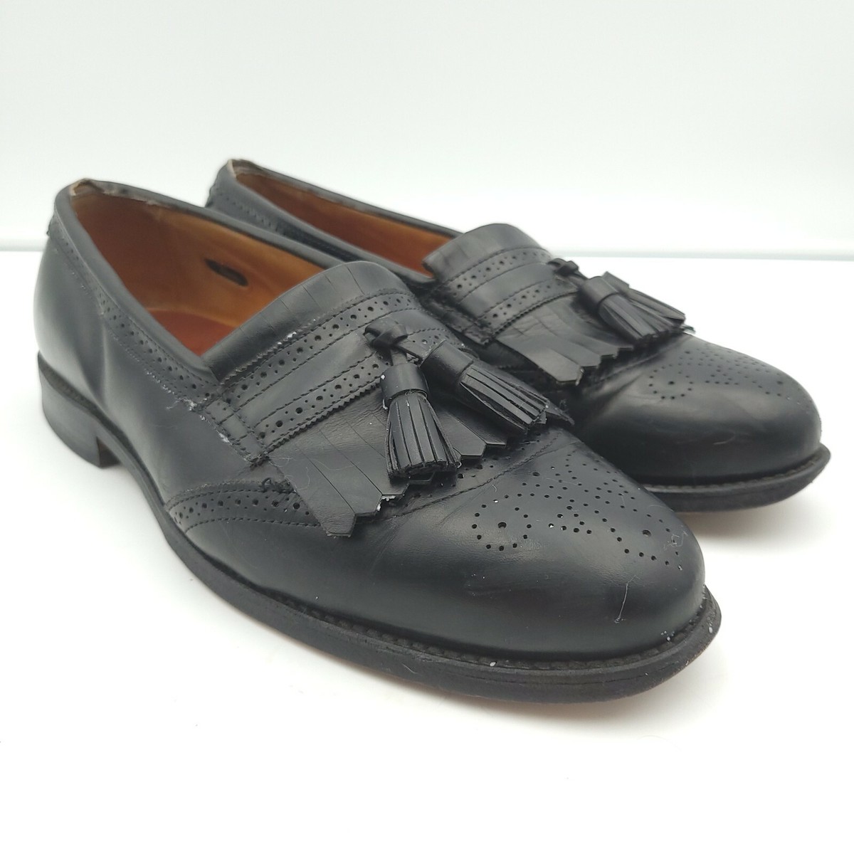 Allen Edmonds Bridgeton Loafers Mens 11 D Black Leather 