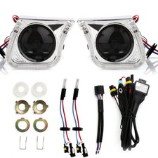 3 Car Bi-xenon Hid Projector Lens Kit Hilow Light With Angel Eye For H1 H4 H7
