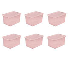 mainstays 15 quart latching tote