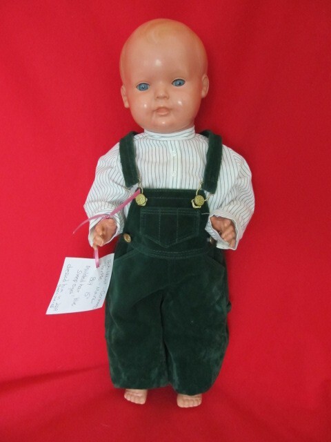 SCHILDKROT TURTLE MARK CELLULOID BOY MALE DOLL 16" SLEEP EYES CRYER 41