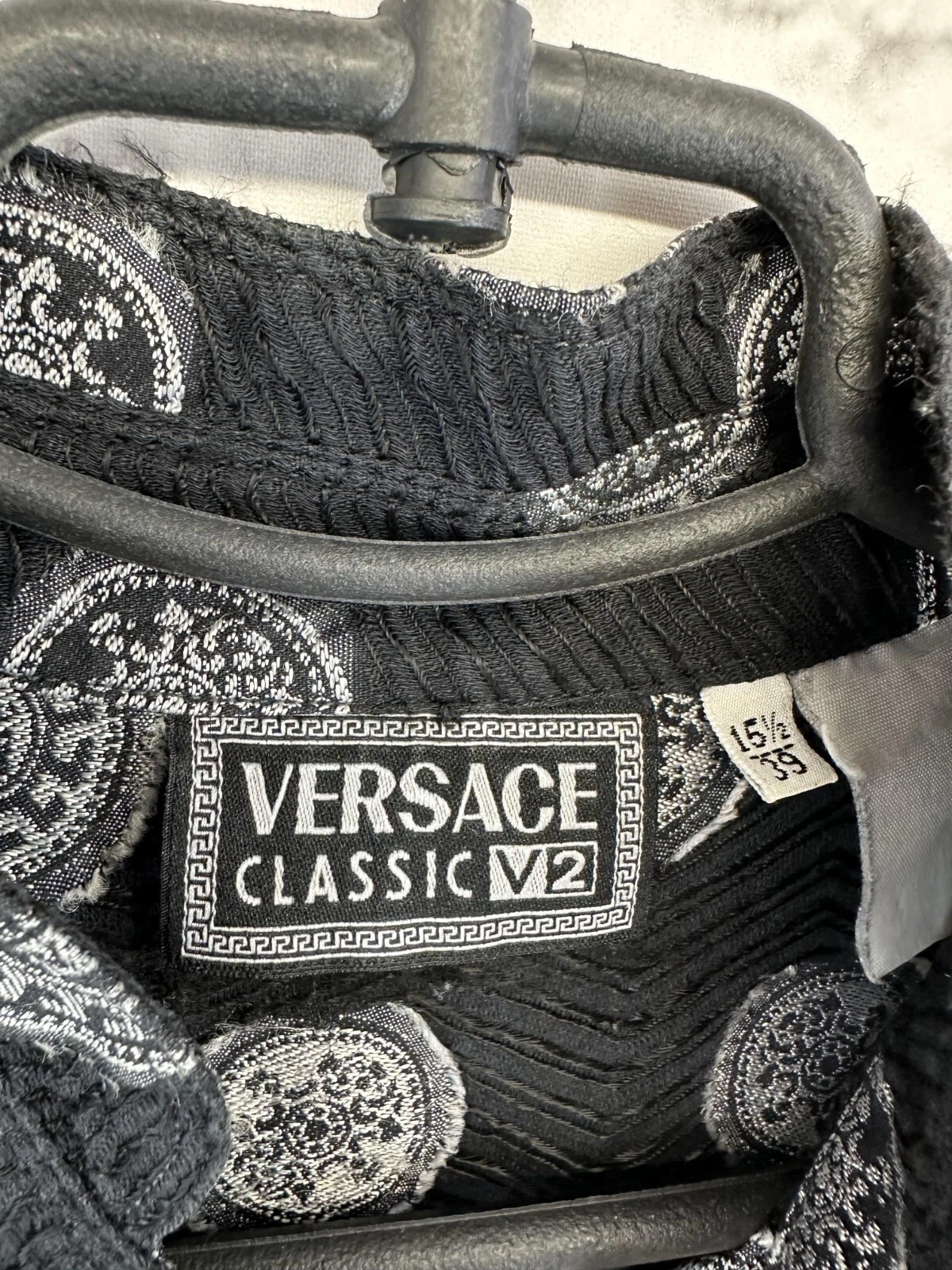 CAMICIA UOMO VERSACE CLASSIC V2 100% SETA MANICA LUNGA ORIGINALE TAGLIA 15 1 2 (39)