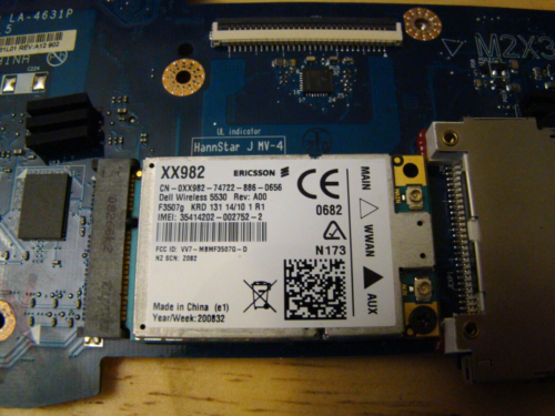 Dell Studio 14" 1440-PP40L/Intel Motheboard LA-4631P/T7250/2gb/Heatsink fan/wifi - Picture 6 of 8