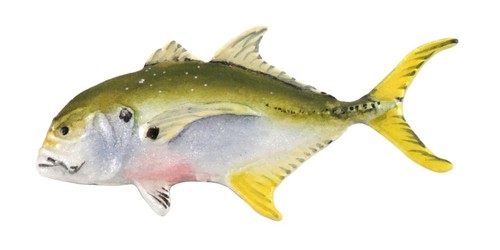 Riesiger Trevally, goldener Trevally, Jack Crevalle, Fisch Reversnadel oder Magnet, S018 - Bild 37 von 39