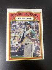 REGGIE JACKSON 1972 Topps Baseball Card #436 Oakland Athletics EX+ (Follow Us)