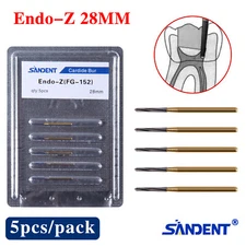 5PCS USA Dental Endodontic ENDO-Z Tungsten Carbide FG Bur High Speed 28mm