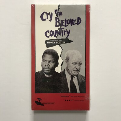 Cry The Beloved Country VHS Ne Sealed Sidney Poitier