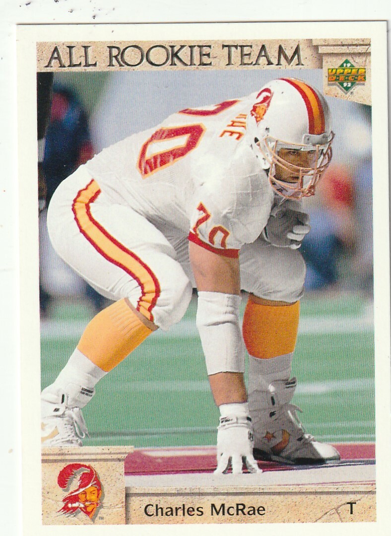 FREE SHIPPING-MINT-1992 Upper Deck Charles McRae #41 BUCS PLUS BONUS CARDS