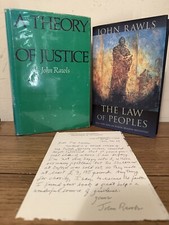 A Theory of Justice, John Rawls (1972), 1st/2nd + SIGNED LETTER
