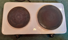 Caterlite Double Hot Plate Electric Hob, 2 Cast iron plates