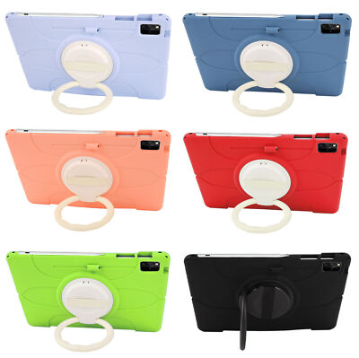 For Samsung Galaxy Tab S7 FE S8 Plus 12.4'' X800 Silicone Strap Handle Case Cover