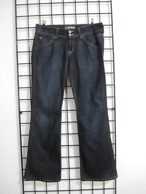 HUDSON   SIZE 29 / 8==DENIM BLUE / FLARED / LOW RISE JEANS