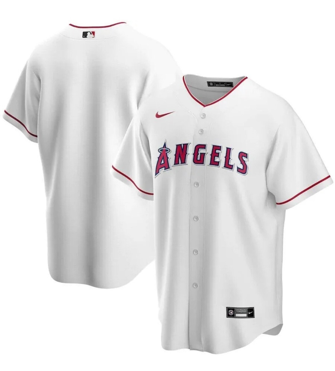 Nike Authentic Los Angeles Angels Home White Jersey MLB Baseball 