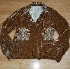 Womens Genuine Johnny Was Crushed Velvet Blazer S Small 6 8 10