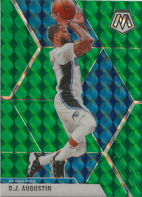 2019-20 Panini Mosaic Green Prizm #32 D.J. Augustin Orlando Magic