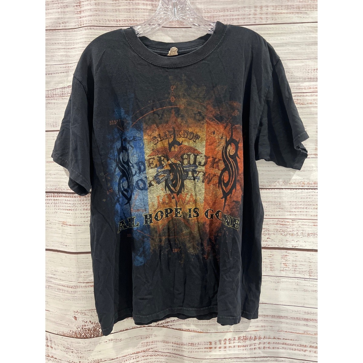 Slipknot All Hope Is Gone World Tour 2009 TShirt Mens Large Black