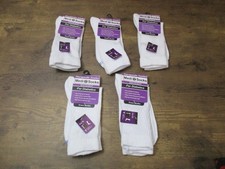 5 Women's tru fit Therapeutic Shoe Size 5-9 Medi Socks Diabetic Crew Socks
