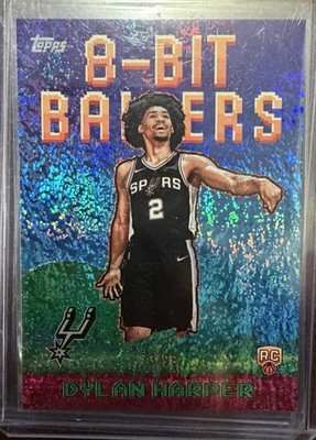 Dylan Harper RC 2024-25 Topps 8-Bit Ballers /99 Rookie Spurs #73/99 SSP