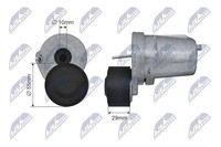 NTY Spannrolle, Keilrippenriemen RNK-BM-018 FüR BMW
