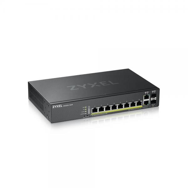Zyxel GS2220-10HP-EU0101F switch di rete Gestito L2 Gigabit Ethernet (10/100/1000) Supporto Power over Ethernet (PoE) Nero - Immagine 4
