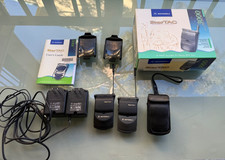 Vintage Lot Of 2 Motorola StarTac Digital Flip Cell Phone Untested W CHARGERS