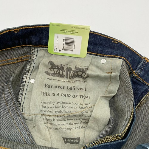 Levi's Men's 510 Blue Denim 65 Pockets Flex Skinny Stretch Fit Jeans Size 38x30 - Picture 12 of 14