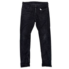 Levis 519 Hi Ball Denim Jeans Slim Fit Stretch Black Mens W28 L31