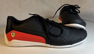 Puma Scuderia Ferrari Size Mens US 10 Sneakers Shoes Black Red 306818-01