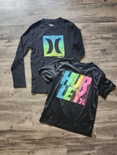 Hurley Black Logo Boy's 7/8 Shirt Bundle