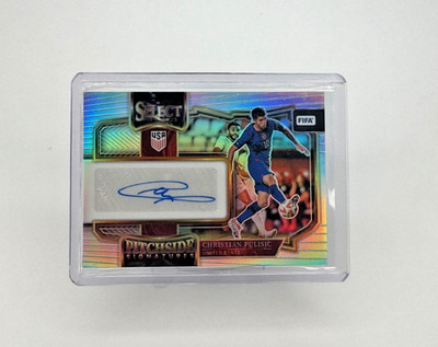 2022-23 Panini Select FIFA Christian Pulisic PITCHSIDE SILVER PRIZM AUTO