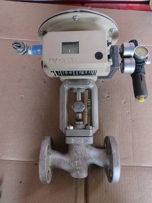 Samson 1'' CL300 Control valve 3730-3 Positioner Stainless flanged 3271 actuator