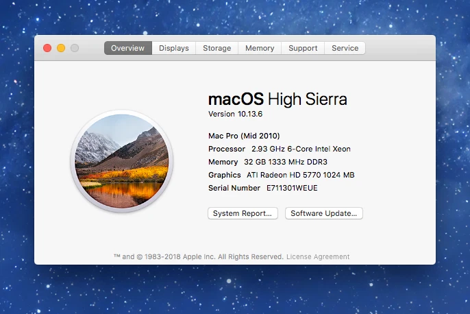 Apple Mac Pro 5,1 Mid-2010 2.93GHz 6-Core Intel/32GB/1TB WD Black x3/ATI 5770 - Image 2 of 4