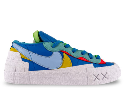 Size 8.5M/10W - Nike Blazer Low sacai KAWS Neptune Blue DM7901-400 Brand New