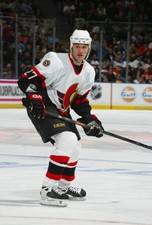 Left wing Peter Schaefer Ottawa Senators is on the ice at th- Ice Hockey Photo