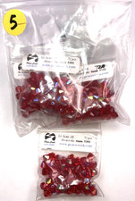 Swarovski Crystal 6mm 360 pcs Lt. Siam AB 5301 5 baggies of 72 