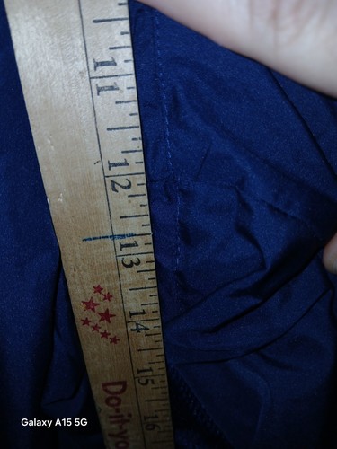 Adidas Track Suit Navy Blue 3 Stripes Mens Medium Hooded Zipped Legs 2006 Y2K - Picture 10 of 23