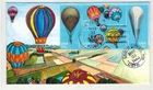 HAM LOIS HAMILTON HANDPAINTED FDC HOT AIR BALLOONS DUAL NEW MEXICO CANCELS