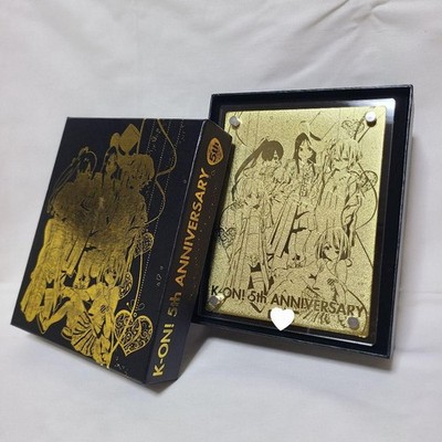 K-ON! 5th Anniversary Commemorative Gold Plate Serial No.100 Limited Edition