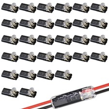 Double-Wire Plug-in Connector 2 Pin Wire Connectors,Low Voltage Wire Connecto...