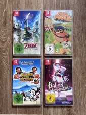 Nintendo Switch Konvolut, 4 Spiele /Zelda, Bud Spencer Mail Mole …