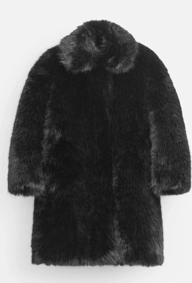 Abrigo Largo Zara Imitación Piel X Stefano Pilati Colección Especial Talla M/L Ref 6153/95 Foto 4 de 4