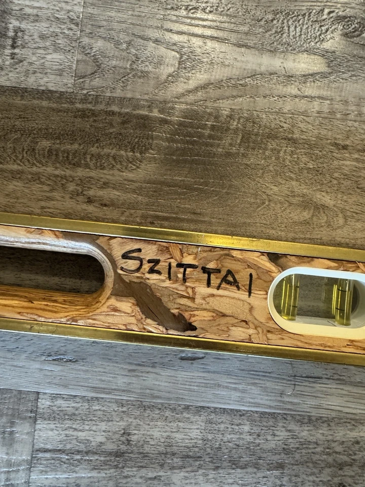 Rare 48" Wooden Carpenters Mason Construction Level Weyerhaeuser Trus Joist - Image 3 of 4